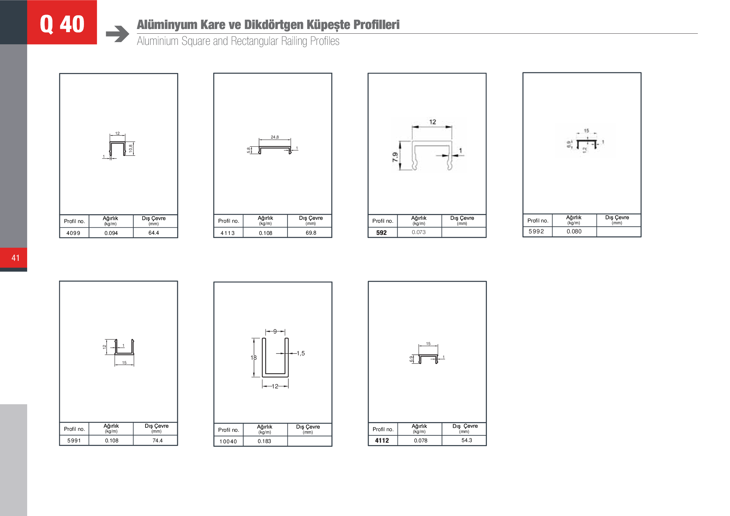 Küpeşte Kare Sistemleri 38